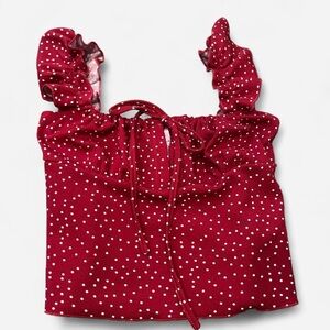 Red Polka Dot Women's Tank Top
